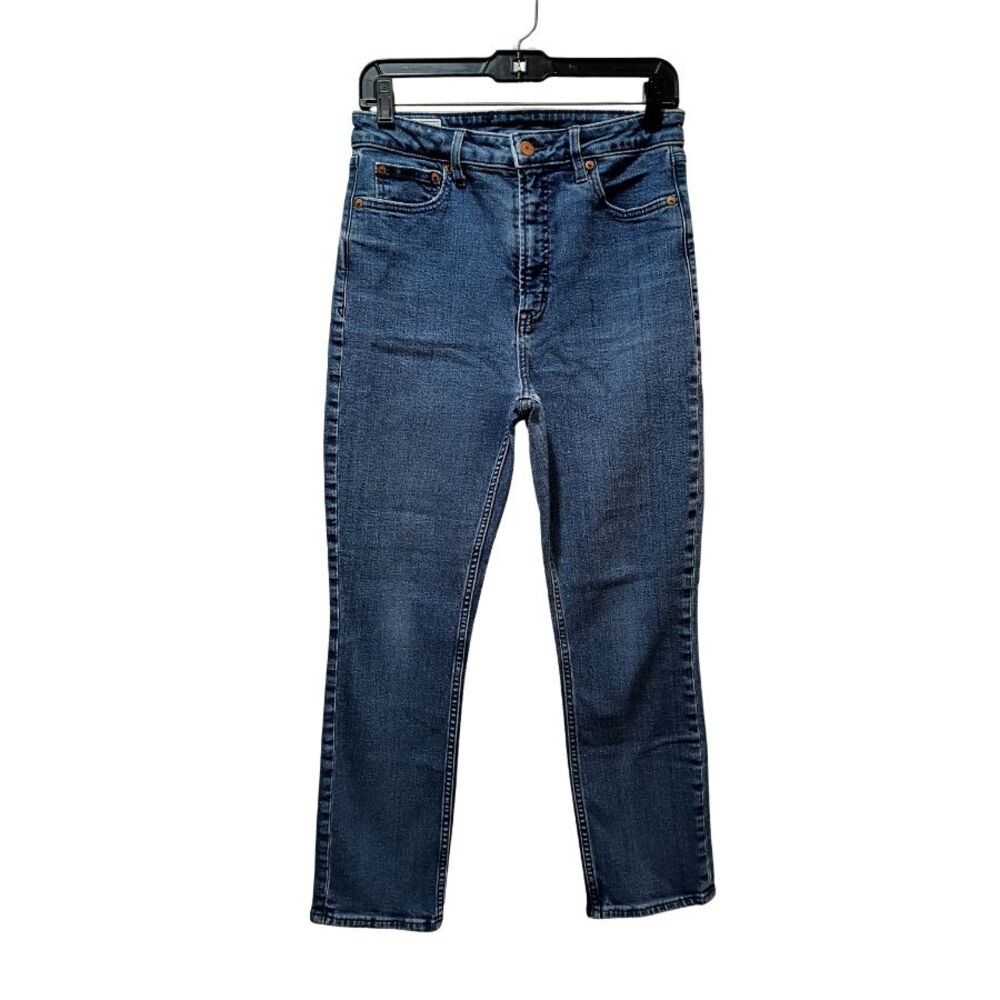 Gap Vintage Slim Sky High Ankle Jeans Women 10R Blue Straight Denim 28x25.5